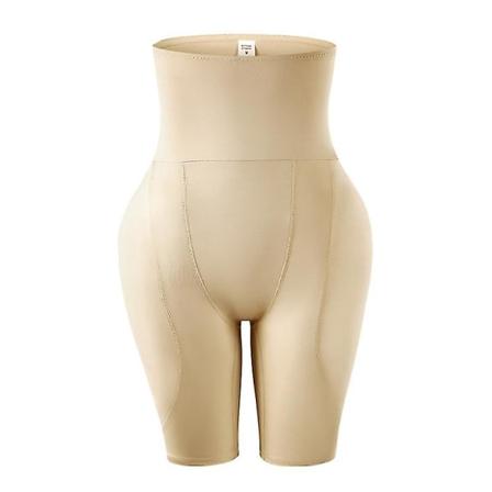 Shapewear Vadderad Butt Lifter Trosor High Waist Trainer För Kvinnor Magkontroll Kroppsformare Höftförstärkare Lår Slim BEIGE 6XL