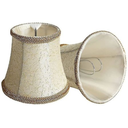 Klips-på Lampskærm Chandelier Tekstilskærm 80x120mm 2 Sæt