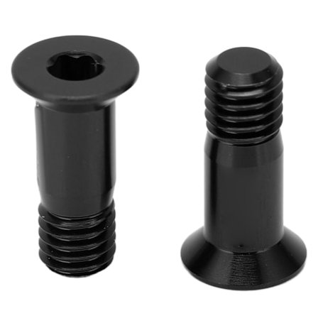 2 stk. sykkel skrue aluminiumslegering bakgir tannhjul festeskrue sykkel modifikasjonstilbehør svart