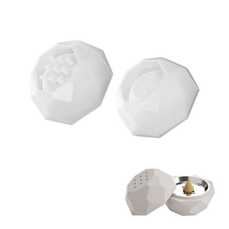 Ljuskopp Rökelsebrännare Silikonform Kristallhartsform Aromaterapi Burkar