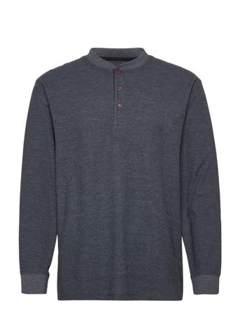 Jprblujake Ls Henley Solid Blue Jack & J S