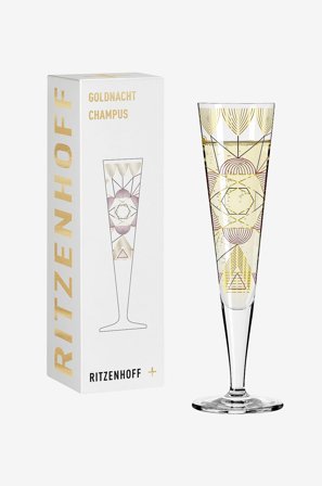 Ritzenhoff - Champagneglas Goldnacht NO:26 - Transparent - Vinglas - Fra Homeroom