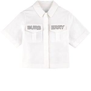 Kids - Burberry White Nancy Branded Shirt 10 Years - Tops - 10 years - White