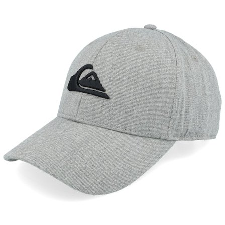 Quiksilver - Decades Light Heather Grey/Black Adjustable Adjustable Grey Cap - @ Hatstore