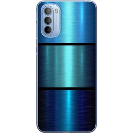 Yhteensopiva Puhelinkuori Motorola Moto G31 Sininen Metalliset Rajat