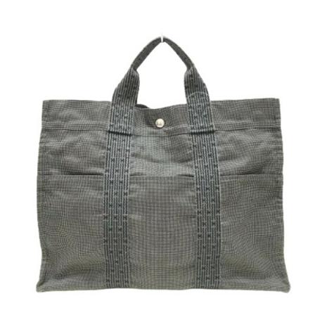 Hermès Vintage Pre-owned Polyester hndtasker Grå, Dame Vintage Tasker, Størrelse: ONE Size