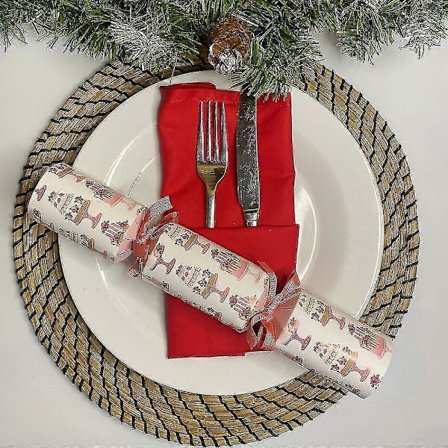 Lyxiga Cupcake Julsmällkarameller | Nya Festbordsdekorationer X 6