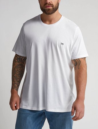 Lee Jeans Ss Patch Logo Tee - White - S