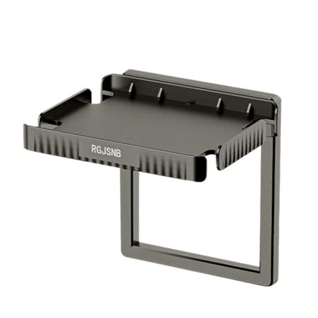 Praktisk Telefonhållare Funktionell Väggmonterad Telefonhållare Effektiv Förvaringshylla för Kontor Svart