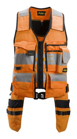 Snickers Workwear 4230 AllroundWork Verktøyvest varsel, oransje Varsel, Oransje, Klær