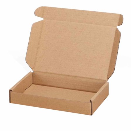 Postesker for e-handelsemballasje, lette, men robuste bølgepappesker med knusesikker design, enkle å montere uten