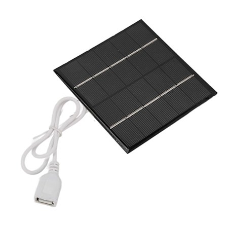 Mini USB Bærbar Letvægts Polykrystallinsk Silicium Lille Solpanel 5V 1.2W til Mobiltelefon