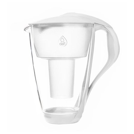 Dafi glassfilterkanne 2L - hvit