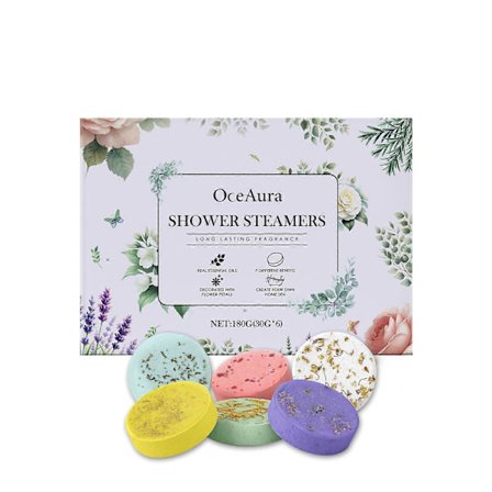 Oceaura Aromatiskt Ångduschstycke Daglig Dusch Frigörande Aroma Återfuktande Och Närande Hud Mild Doft
