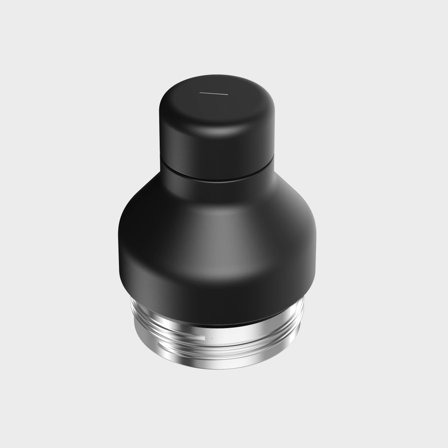 Lock till termoflaska av återvunnet rostfritt stål Svart | agood company