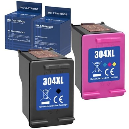 Bläckpatron - HP - 304XL - Svart - Flerfärgad - Kompatibel med DeskJet/Envy
