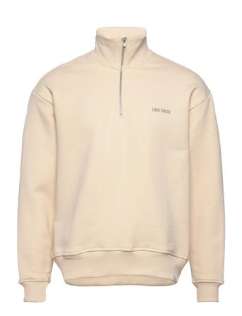 Diego Half-Zip Sweatshirt Cream Les Deux
