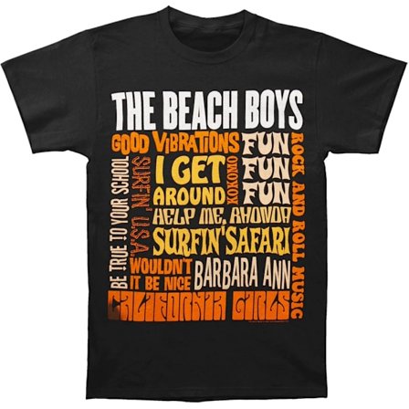 The Beach Boys Unisex Adult Best of SS Bomull T-shirt M Svart