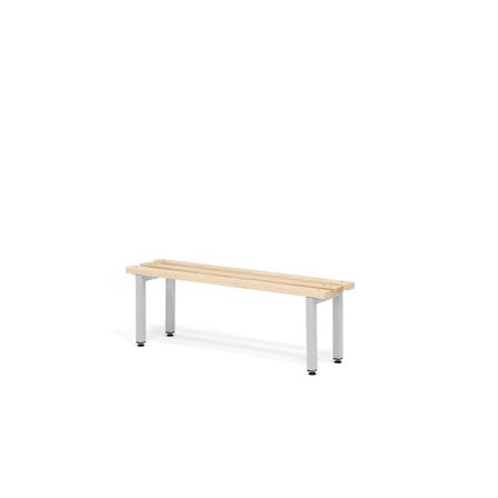 Changing room bench ELITE, 900x300x390 mm, beech, grey