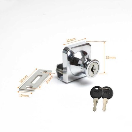 Glasskåpslås Skåpdörrlås 1 1