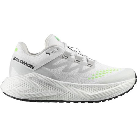 Salomon - Damskie - Buty do biegania Gravel dla kobiet Aero Glide 3 Grvl - White / Ftw Silver / Green Gecko - 40