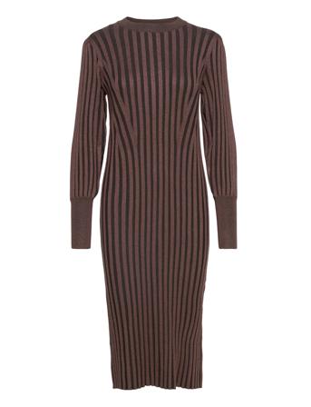 Srfelina Knit Dress Dresses Knitted Dresses Brun Soft Rebels
