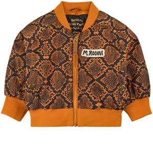 Mini Rodini Brown Snake Skin Baseball Jacket 80/86 cm - Coats and jackets - 80/86 cm - Brown