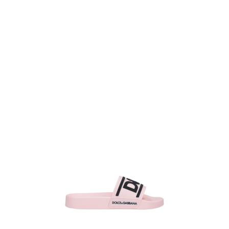 Dolce & Gabbana Sliders rosa, Dam Flip-flops, Dam, Storlek: 35 EU