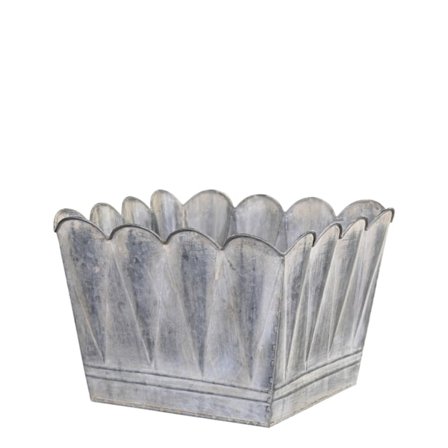 Blomkruka m bågar antik zinc Chic Antique