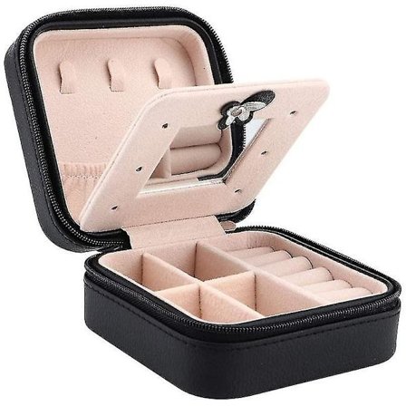 Bærbar dobbeltlags smykkeskrin Rejsearrangør