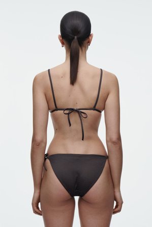 COS Women's Braguitas De Bikini Con Lazo in Marrón