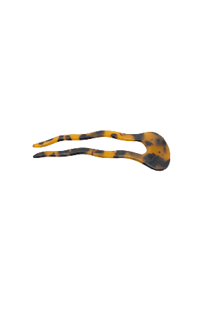 Complement Vågig Hårnål I Acetat 9,5x2,5cm Accessoarer & tillbehör Dam Brun