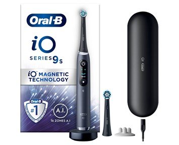 Oral-B-iO9s Black Onyx-iO9 elektrisk tannbørste med 3D-tannsporing og trykksensor-Oral care-Elektriske tannbørster