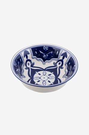 Dishes & Deco - Saladier Blue Fond ø 25 cm - Vit - Servering- & salladsskålar - Från Homeroom