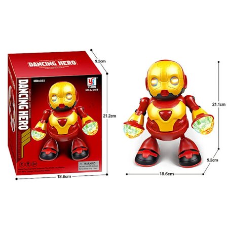 Elektrisk Dansende Robot Model - Syngende & Glødende Transformerende Anime Legetøj Ideel Børnedagsgave til Børn