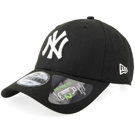 New Era - MLB - Black - adjustable - Cap - New York Yankees Repreve League Essential 9FORTY Black/White Adjustable - Hatstore