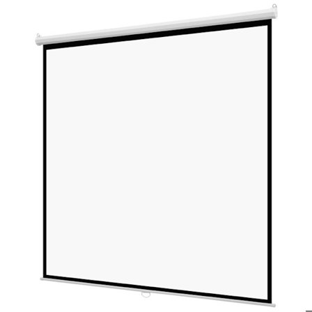 Käsin vedettävä projektorikangas 3048 mm-Duoku-1:1-4K-1080 HD- vetoketjullinen seinäkuvaus - laaja katselukulma