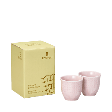 Rörstrand Swedish Grace Ägg Kopp 4Cl Ros 2St Serveringstillbehör Rosa 4 CL
