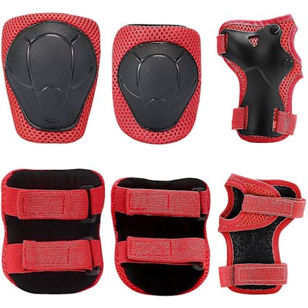 Børne Knæbeskyttere Sæt 6 i 1 Beskyttelsesudstyr Børne Knæbeskyttere Albuebeskyttere Sæt Beskyttelsesudstyr Sæt Til Skate