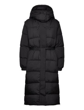 Caliste Mary Long Puffer Coat 2 In 1 Fodrad Rock Svart IVY OAK