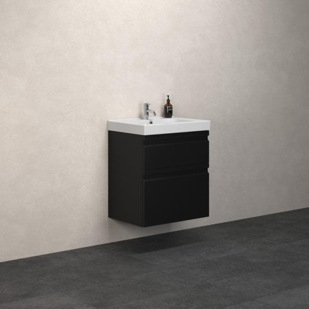 Dansani Luna Menuet Kommodpaket 61 cm Svart matt, Badrum