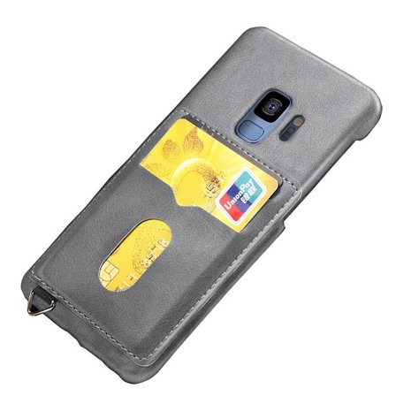 LEMANS Smarta Skal med Korthållare till Samsung Galaxy S9