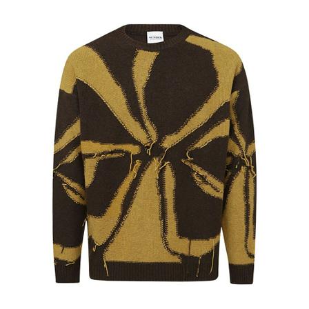Sundek Round-neck Strik Brun, Herre Strik