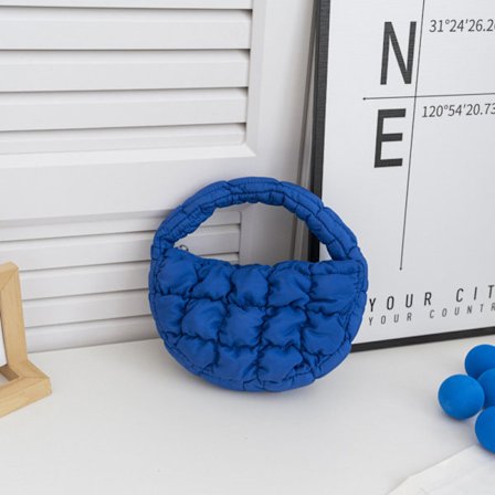 Mode Mini Puffer Tote Bag Elegant telefonväska Key Pouch Simp