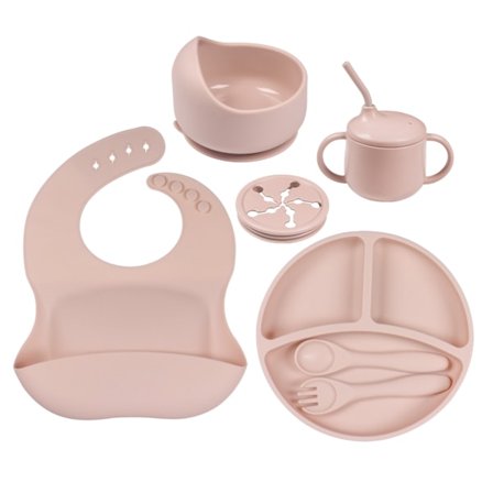 Barns BPA-fria tallrikar Set Baby silikon set
