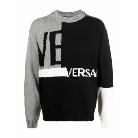 Versace, Sweater Czarny, Mężczyzna, Rozmiar: M