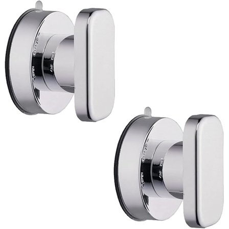 2 stk. sølv sugekop håndtag brusebad dørhåndtag med stærk