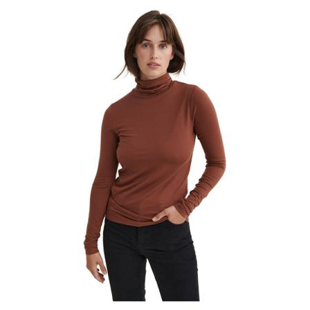 Basic Apparel Joline Turtleneck Brun, Dame Rullekraver