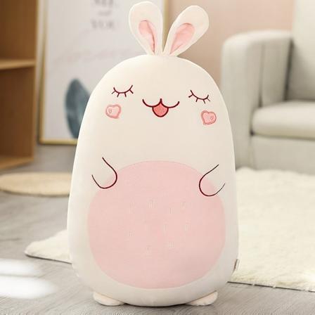 Squishmallow Kudde Docka Kawaii Djur Fet Dinosaur Kudde Plysch - Perfekt Kanin 45cm Rabbit