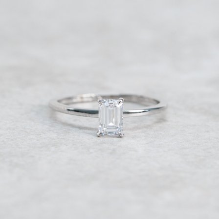 Förlovningsring Sandklint, 18K Vitguld - Förlovning- och vigselringar